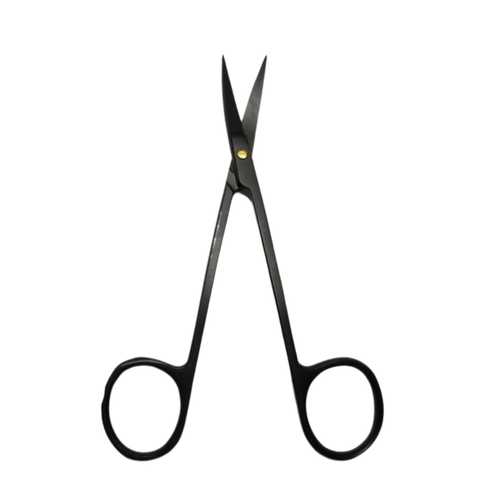 Premium Manual Black Ceramic Coated La Grange Dental Gum Scissors Double Curved S-Shape Ultra-Fine Sharp Tips Soft Tissue CE