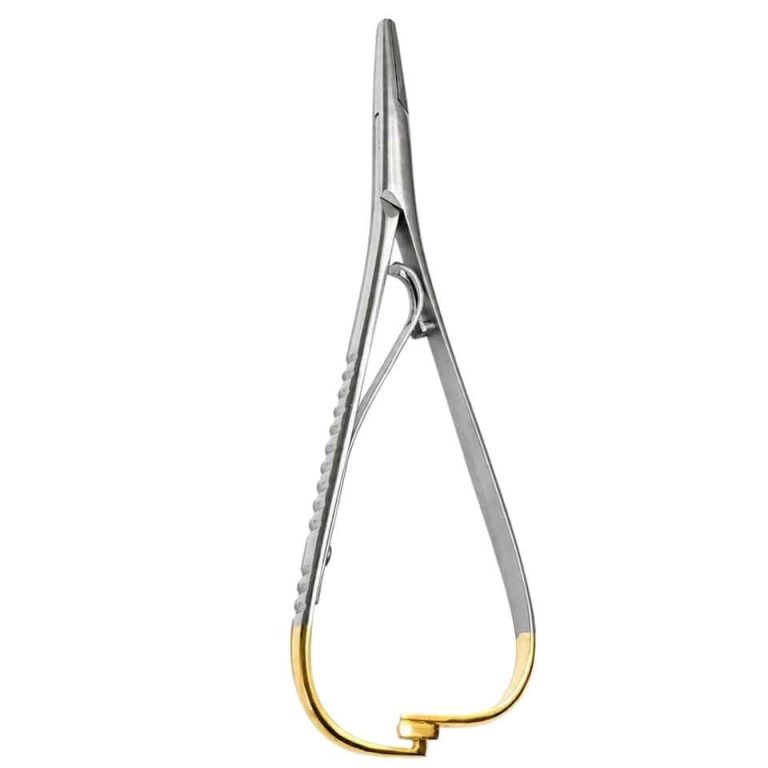 Castroviejo-Manual-Needle-Holder-with-Tungsten-Carbide