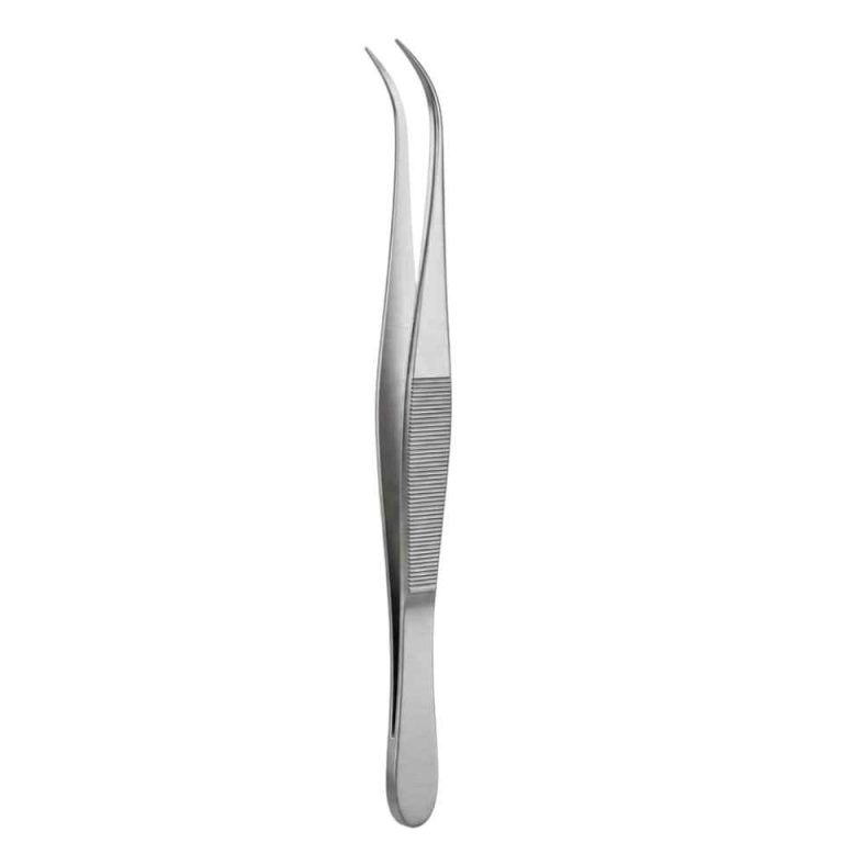 Dental-Surgical-Curved-Dressing-Tweezers-110-mm
